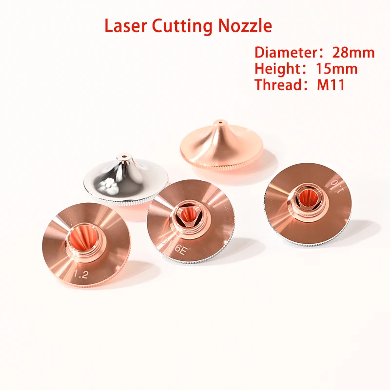 OEM HSG High Speed D28 H15 M11 Laser Cutting Nozzle for PENTA SONIC Fiber Head Nozzles