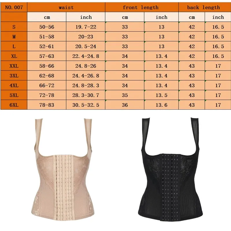 Women\'s Waist Trainer Corset Slimming Sheath Belt Body Seamless Shapewear Reductive Girdle Tummy Shaper Tops S-6xl