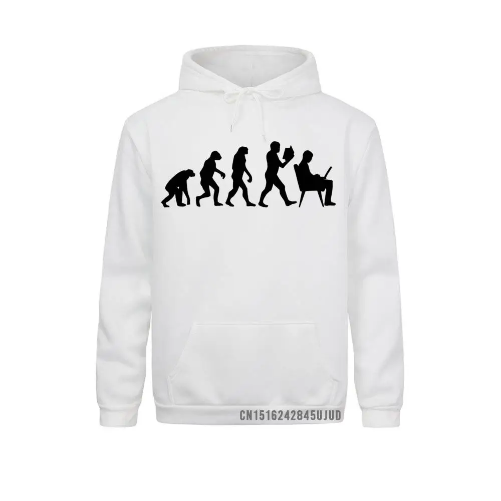 Human Evolution Computer Sweatshirt Men Male Streetwear Casual Round Collar Costume Funny Hoodie Winter Hoody Sportswear