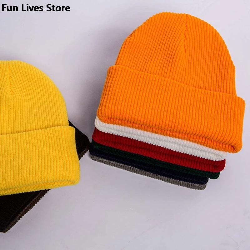 

Baby Autumn Winter Hat Comfortable Knitting Caps Elastic Headwear Windproof Soft Warm Beanies Knitted Hats Bandanas Turban