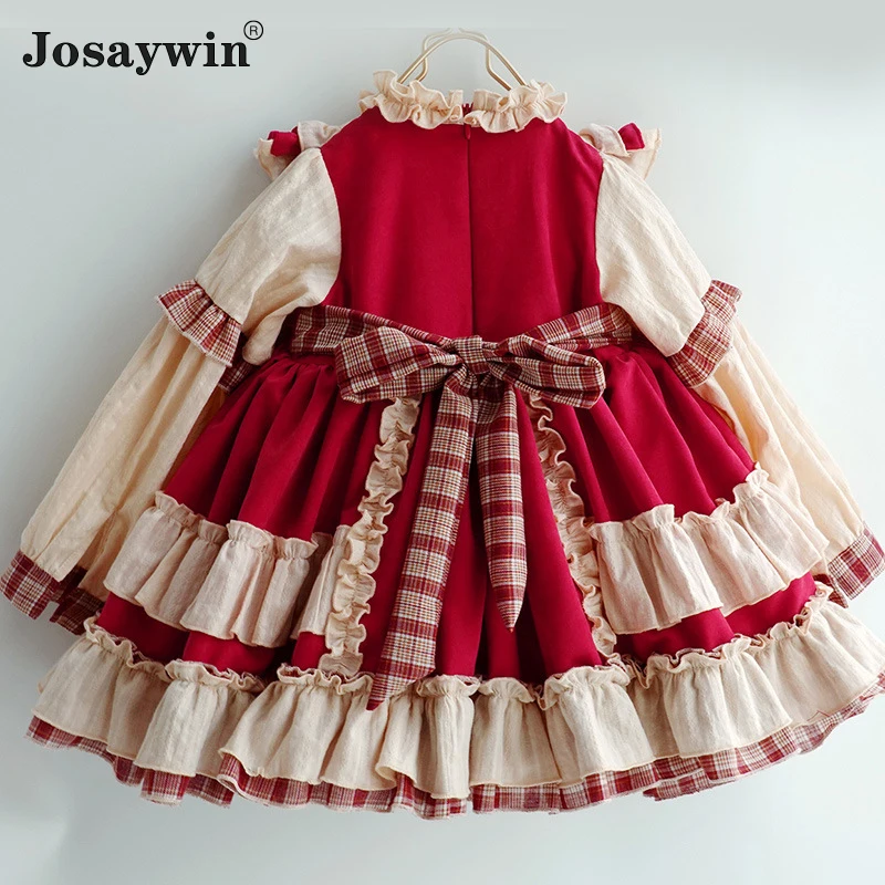 Children Dress for Girls Baby Autumn Winter Navidad Lolita Girl Cute Wedding Dress Girl Ball Gown Princess Party Kids Vestidos