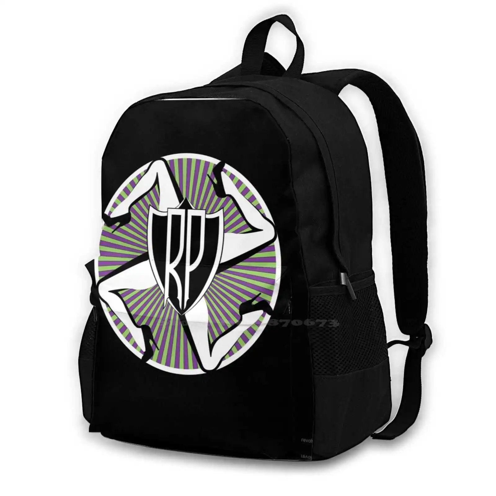 

The Circus Of Horrors #3 439D Print Design Backpack Student Bag Production Horror Circus Legs Up Dark Monster Logo Symbol