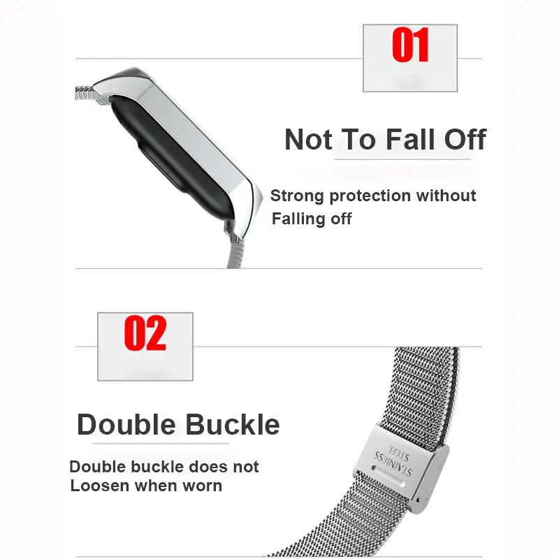 سامسونج غالاكسي صالح 2 حزام الفولاذ المقاوم للصدأ الفرقة استبدال حزام ساعة معصمه ل Fit2 R220 سوار الذكية اكسسوارات