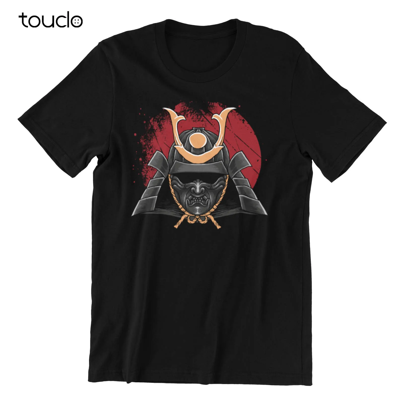 Samurai Ronin - Mens Cotton T-Shirt Japanese Warrior Helmet Tee