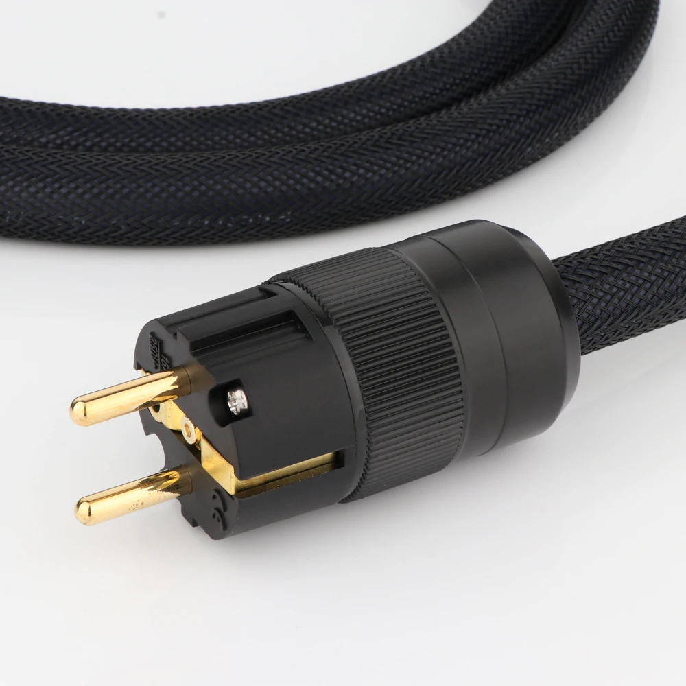 Hochwertiges Hi-End-Netz kabel CD-Verstärker-Amp-Kabel mit vergoldetem P078-Netzstecker Wechselstrom-Netz kabel EU-Strom versorgung – Detail 3
