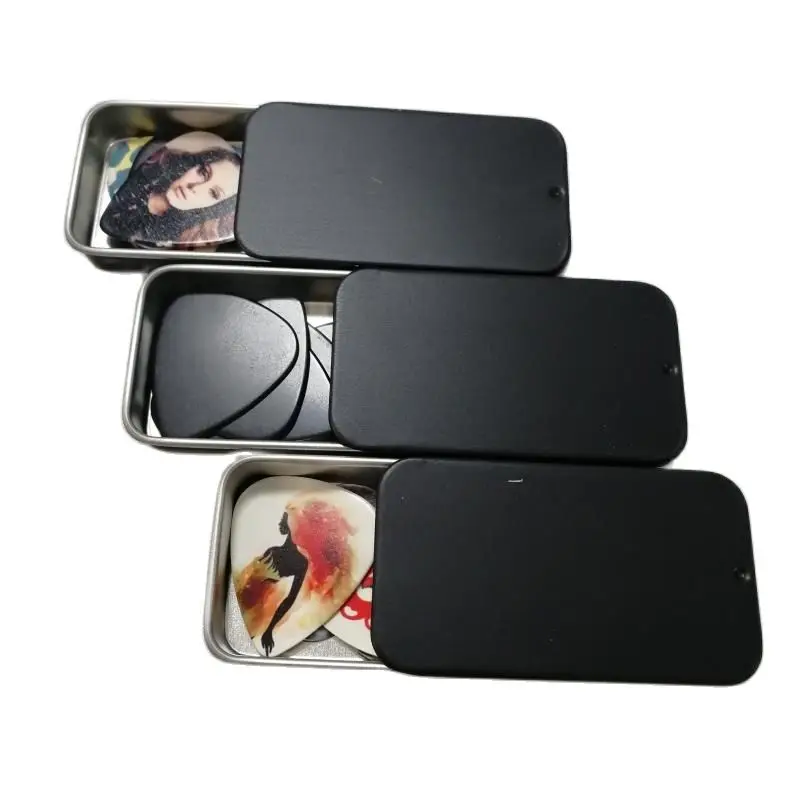 Matte Black Metal Slid Tin Box, Colorful Slid Tinplate Box, Customized Logo, 60, 34, 12 Size, 10gram Balm, 10Pcs, Lot