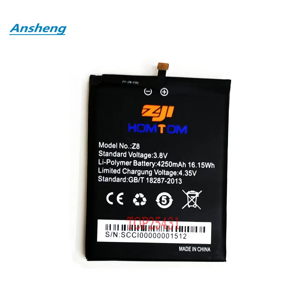 

Original 3.8V 4250mAh Battery For HOMTOM Zoji Z8 Z 8 Smart Phone