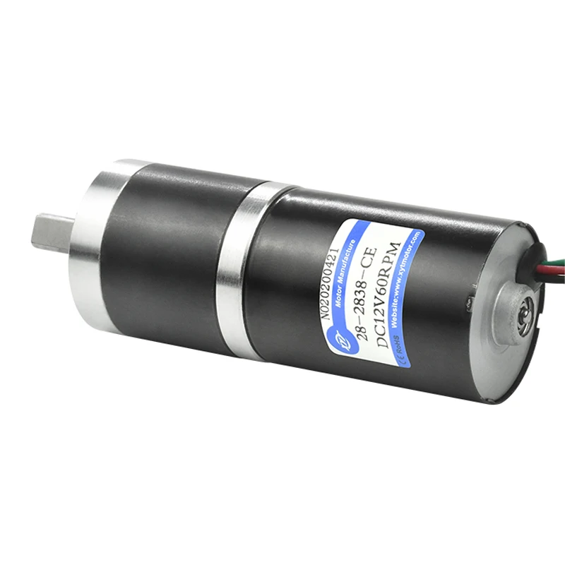 28-2838DC Planetary Gearbox Miniature DC Reduction Motor Speed Adjustable Small Motor DC 24V Electric Planetary Motor For DIY