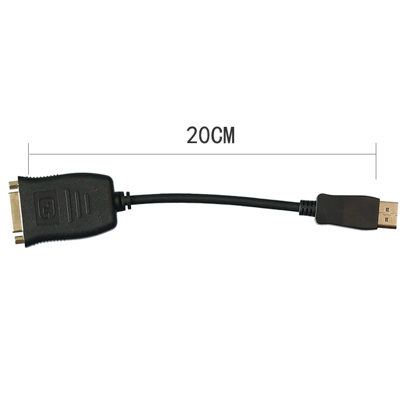 20CM Active DP Male to DVI Female Converter Cable Cord Active DP High Definition Multi Screen Splicing Adaptor