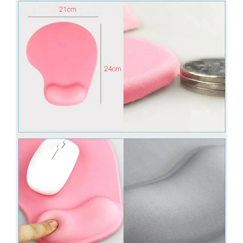 Alfombrilla de ratón ergonómica para oficina de juegos, soporte de muñeca de Gel, reposamuñecas para PC y portátil, envío directo