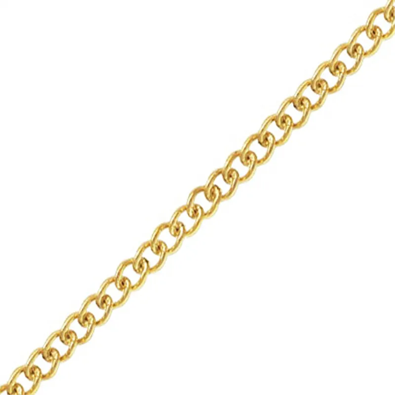 Echte 14K Gold Filled Curb-Kette 1MM/1.2MM/1.5MM Halskette Goldschmuck Minimalistische Gold Filled Kette DIY Schmuck – Detail 19