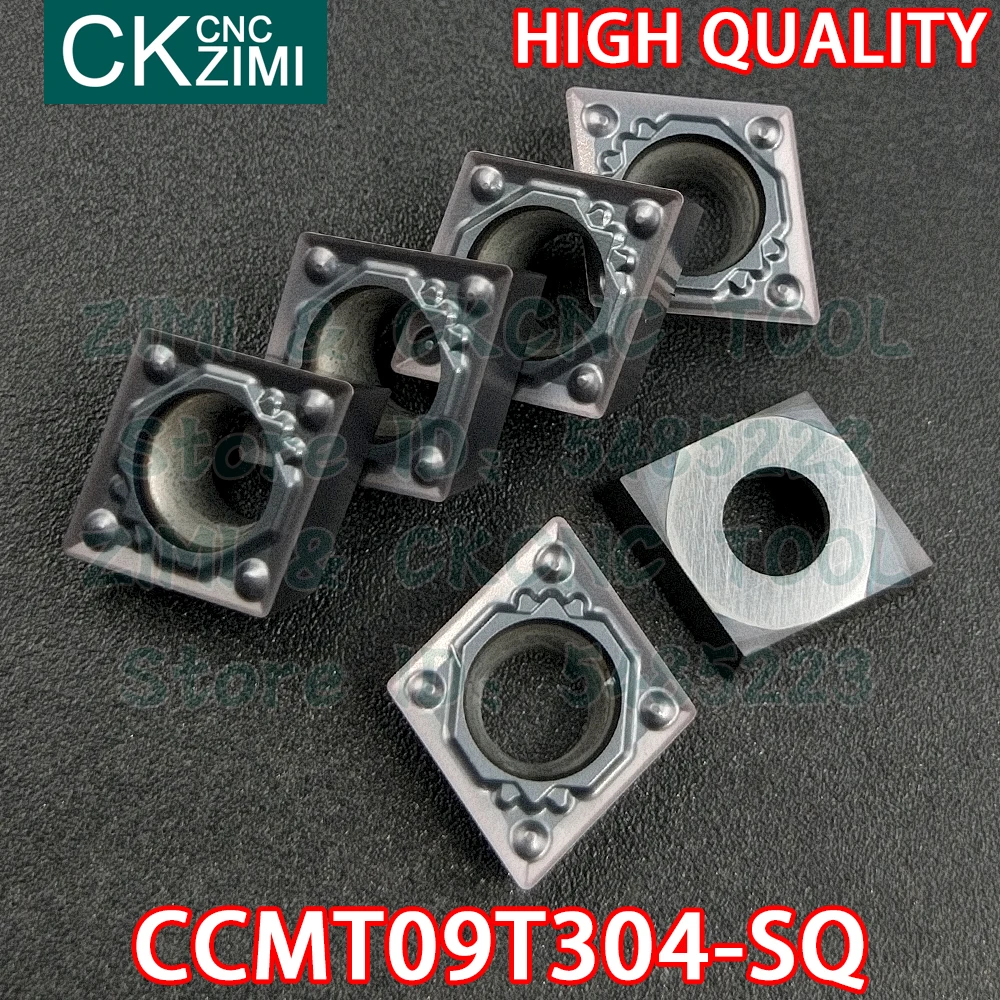 CCMT09T304-SQ ZM1125 CCMT 09T304 SQ 카바이드 인서트 내부 선삭 인서트 공구 CNC 목재 선삭 기계 금속 선반 공구