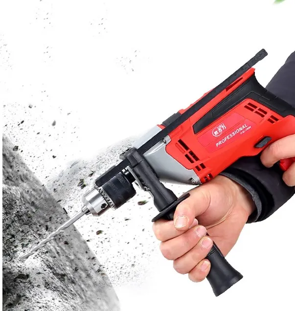 

Household multifunctional high-power electric hand drill 220V impact drill hole drilling wall electric tool set