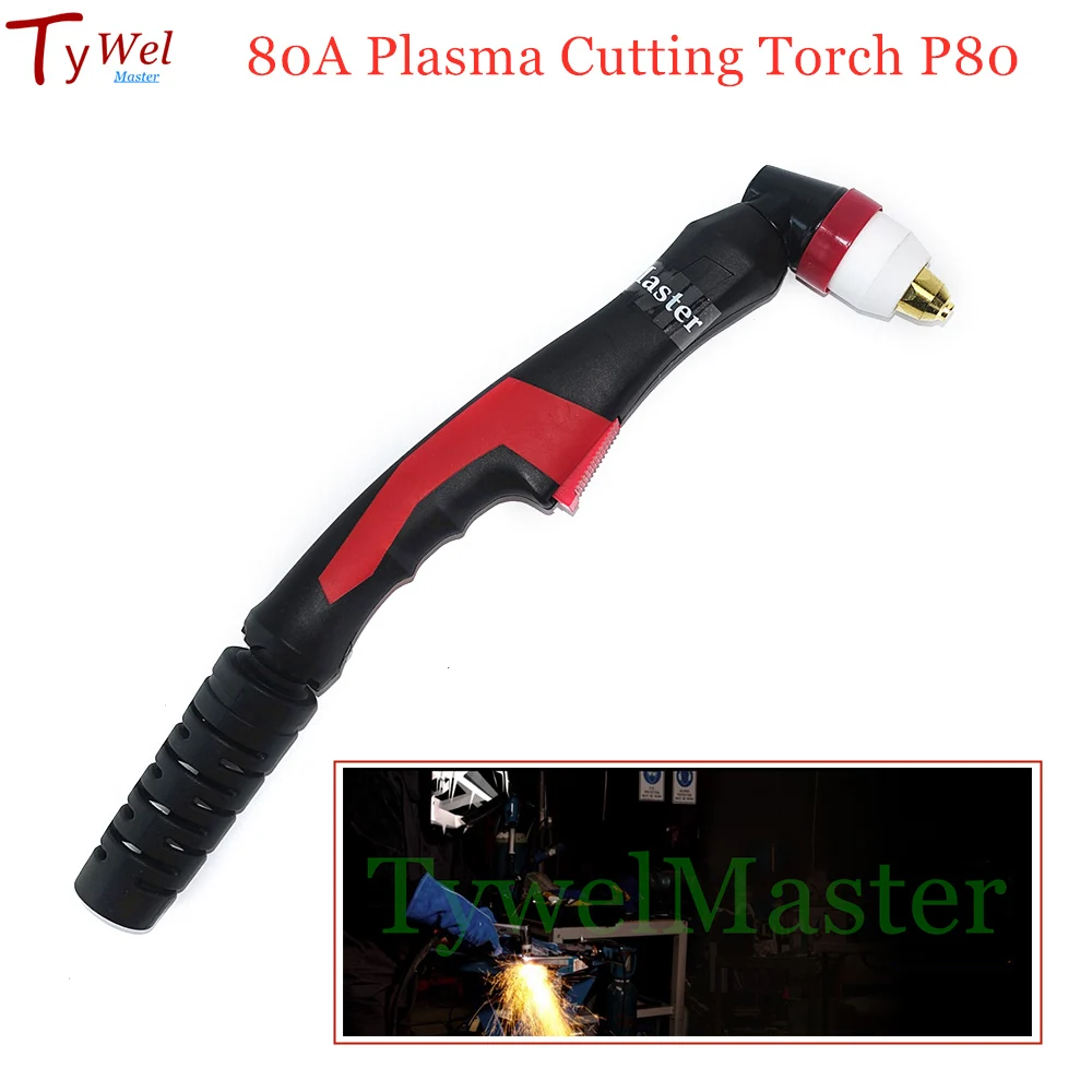 80A Plasma Cutting Torch P80 Torch Plasma Gun Pilot Arc HF for Plasma Cutter