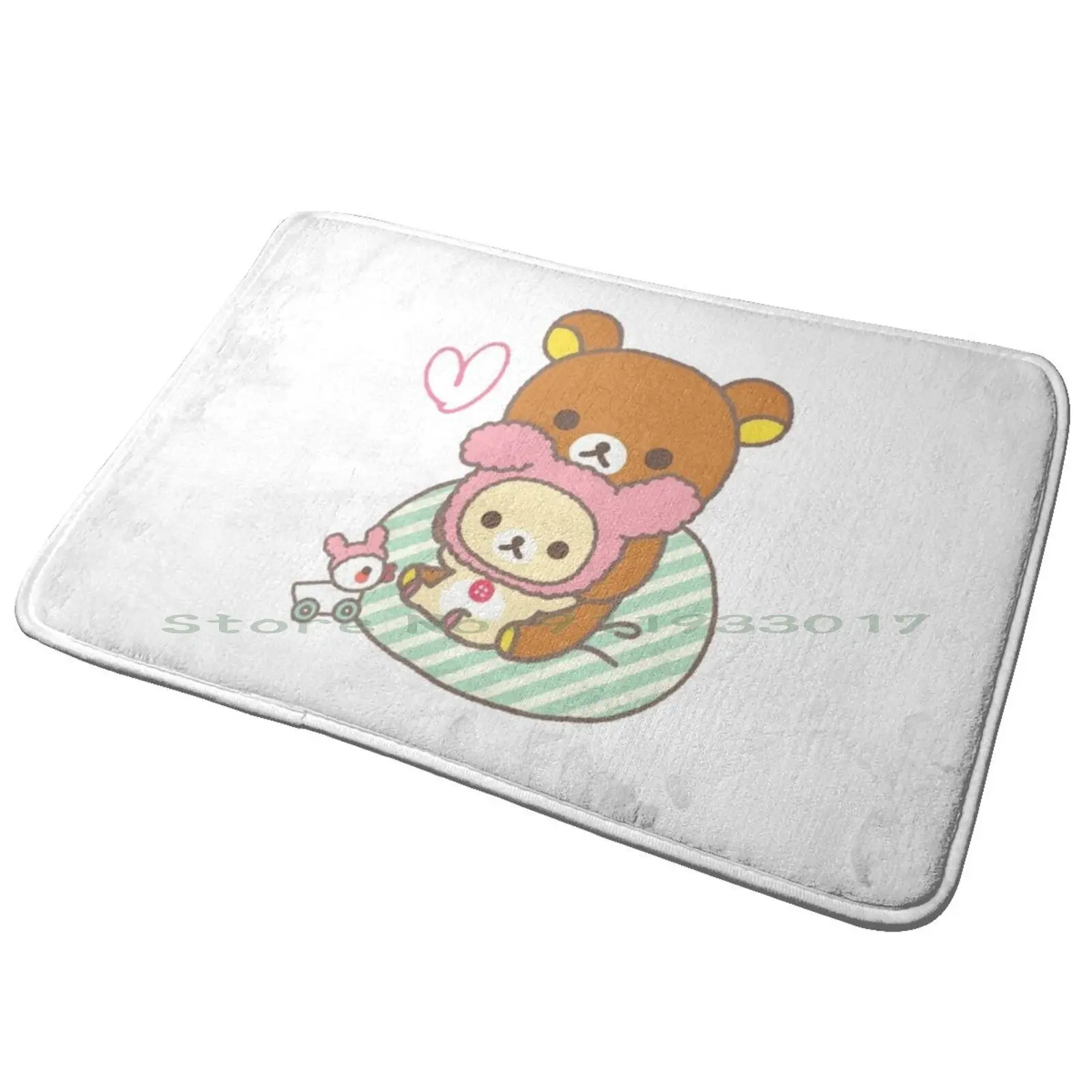 Cute Rilakkuma And Korilakkuma Entrance Door Mat Bath Mat Rug Strawberry Pencil Magic Spm Strwbrrypnclmgc Stars Kids Children