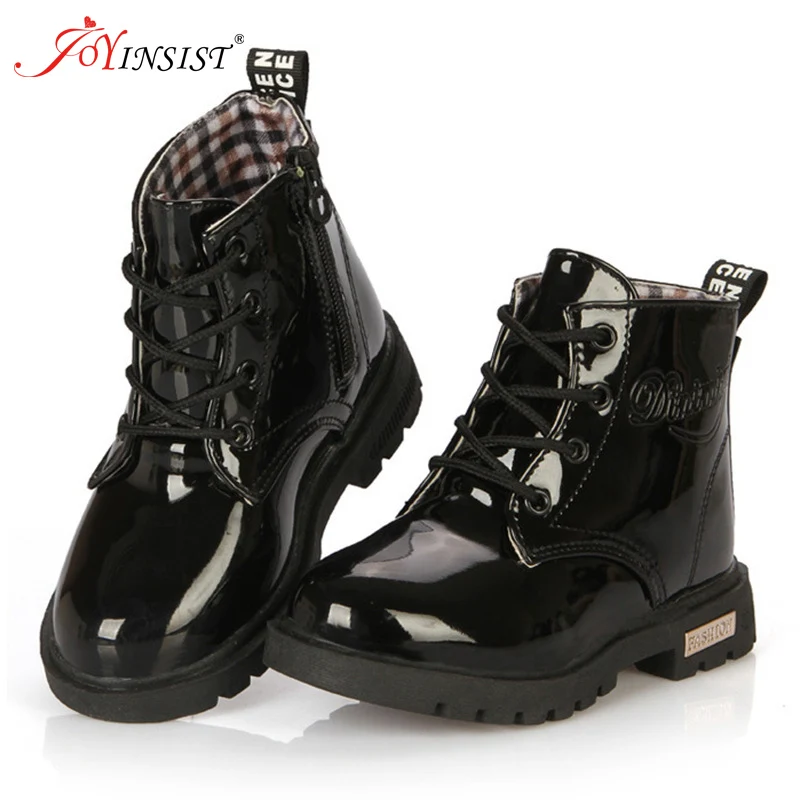 Winter Children Shoes PU Leather Waterproof Boots Kids Snow Boots Brand Girls Boys Rubber Shoes Fashion Sneakers 2024 New