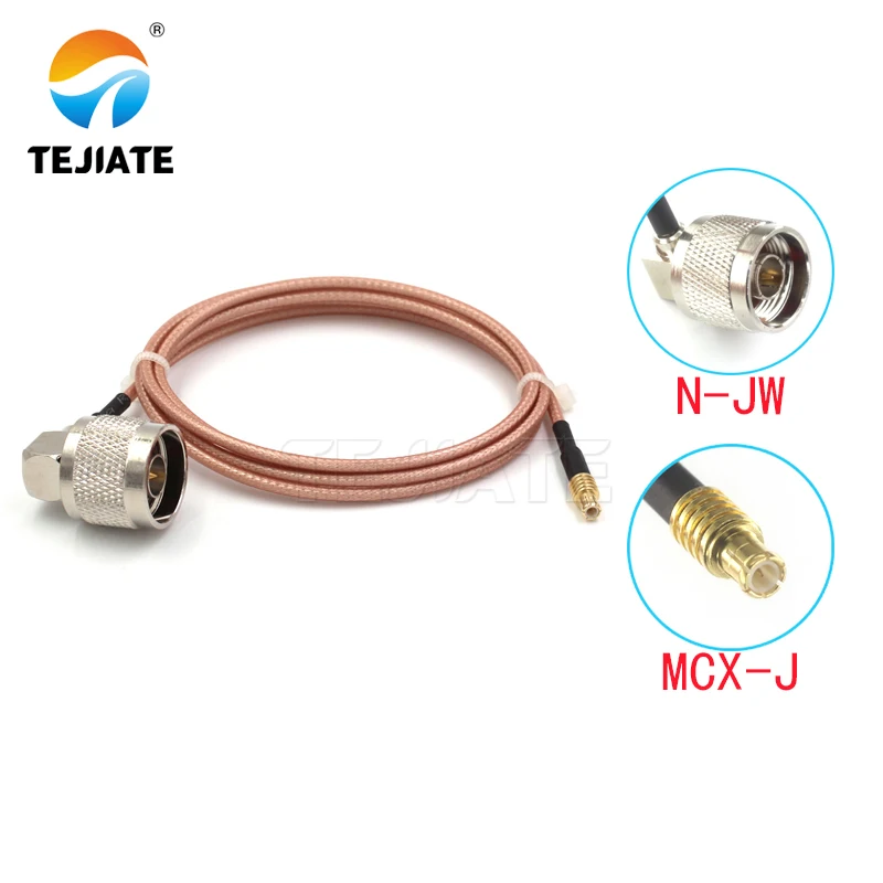 1PCS TEJIATE Adapter Cable N To MCX Type NJW Convert MCXJ 8-90CM 1M 1.5M 2M Length Connector RG316 Wire