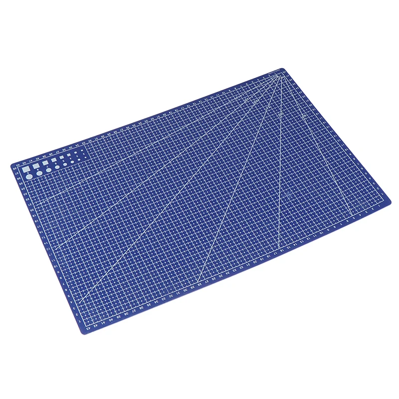 1Pcs A3 PVC Rectangular Grid Line Cutting Mat DIY Tool 45cm x30cm