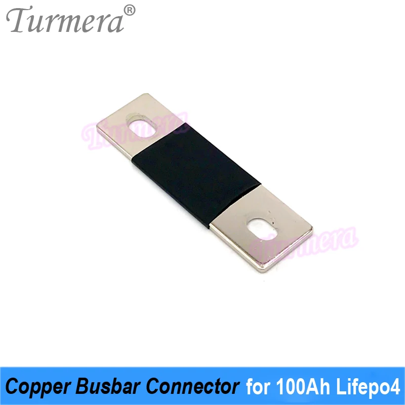 Turmera-Conector de barras de cobre 300A para batería Lifepo4 de 3,2 V, 100Ah, para sistema de energía Solar de 12V, uso de fuente de alimentación incontinuo