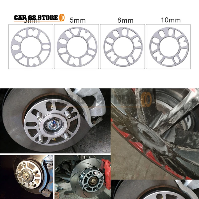 1 Pcs Car Wheel Tire Spacers Universal Aluminum Alloy Durable Adaptor Shims Plate FIT 4x100 4x114.3 5x100 5x108 5x114.3 5x120