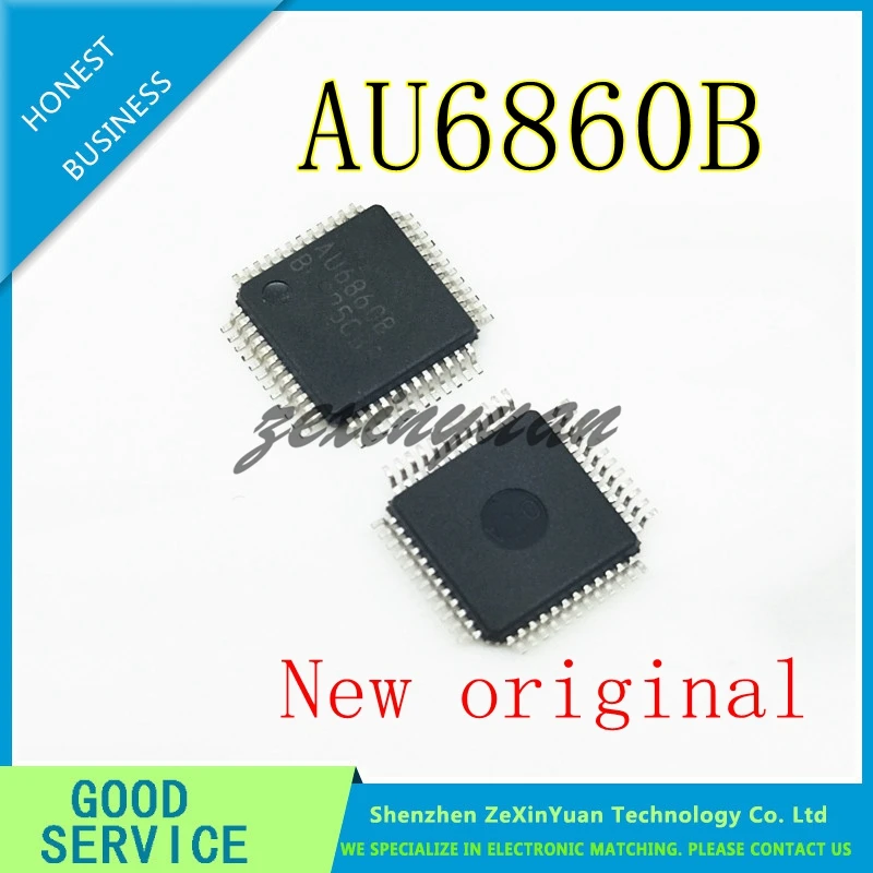 5PCS 10PCS   AU6860B AU6860 LQFP-48 MP3 audio decoder chip