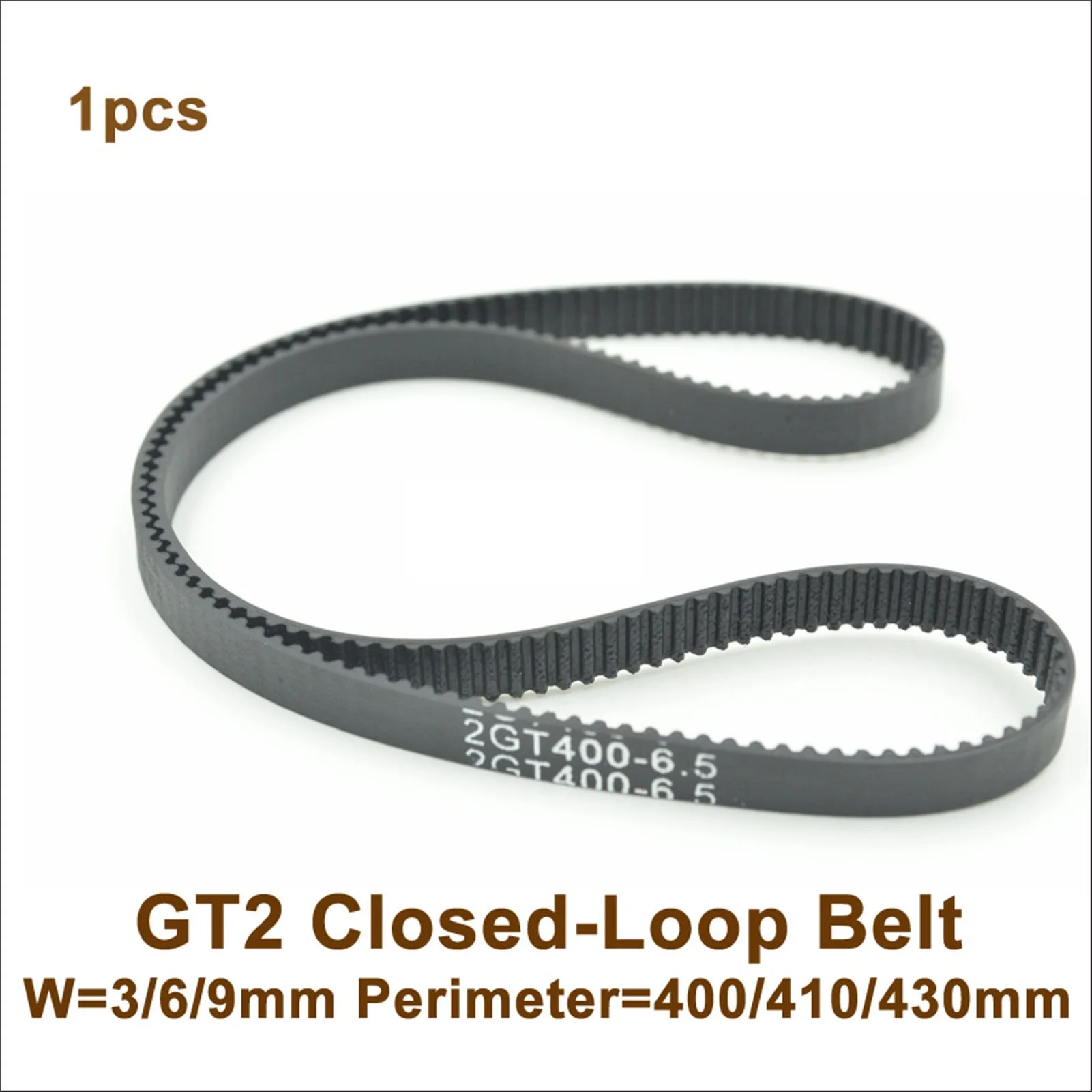 GT2 Timing Belt, W=6/9mm, Perimeter=400/410/430mm, 2GT Closed-Loop Synchronous Belt, 400-2GT 430-2GT