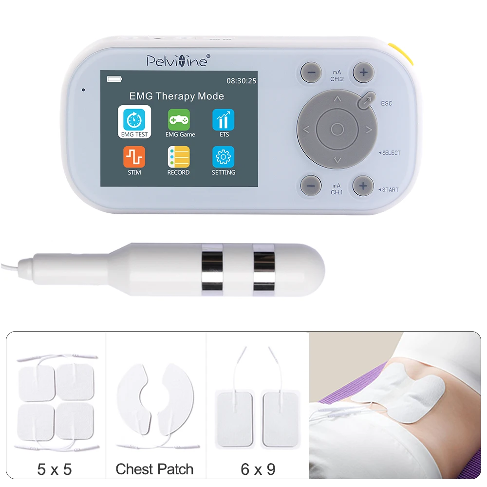 FDA CE Biofeedback EMG&EMS Therapy Electric Pelvic floor muscle &FPFD Kegel game Trainer Postnatal Improve vaginal power WOMEN