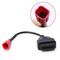 OBD2 16pin Convert 6Pin 3Pin Cord for KTM 6 Pin To Obd 16 Pin Adapter for TuneECU Software Motorcycle Motorbikes ECU 6pin Cable