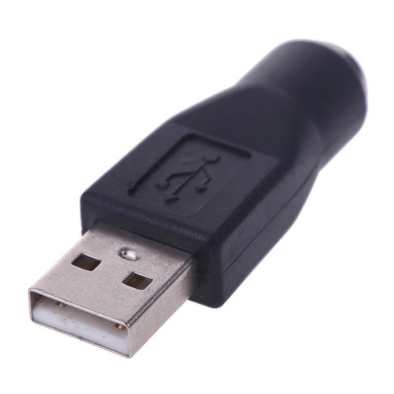 2Pcs PS/2 Male Ke USB Female Port Adaptor Converter untuk PC Keyboard Mouse Mouse