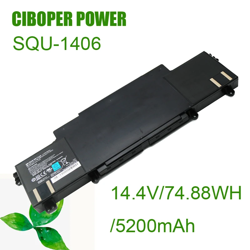 CP Laptop Battery SQU-1406 5200mAh For ThundeRobot 911 911-S1 S2/A/B/C/D/E/G S3 S5A S5T S6 T1 T2 T5 M1/2/3/4/5/6 F1 911GT-Y1/Y2