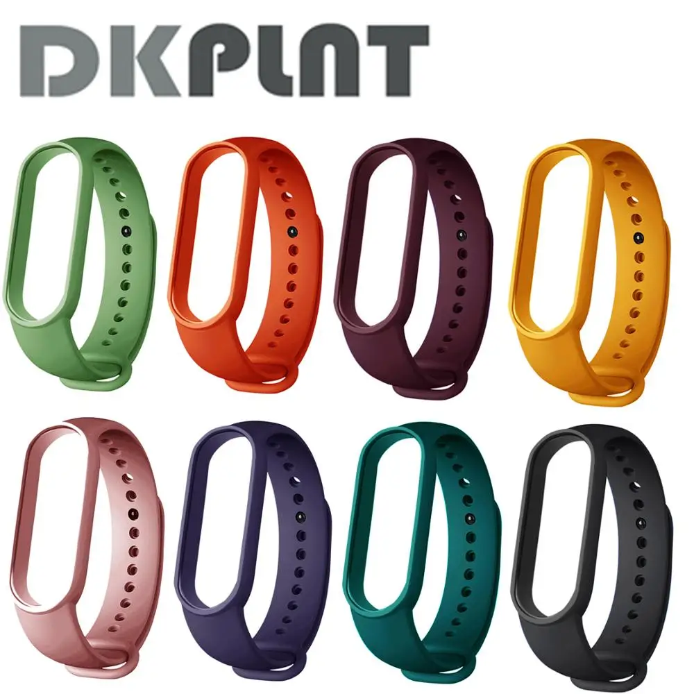 For Xiaomi Mi Band 5 Strap Silicone Wristband Bracelet Replacement for Xiomi Band 5 Mi band5 mi band5 Wrist Color TPU Strap