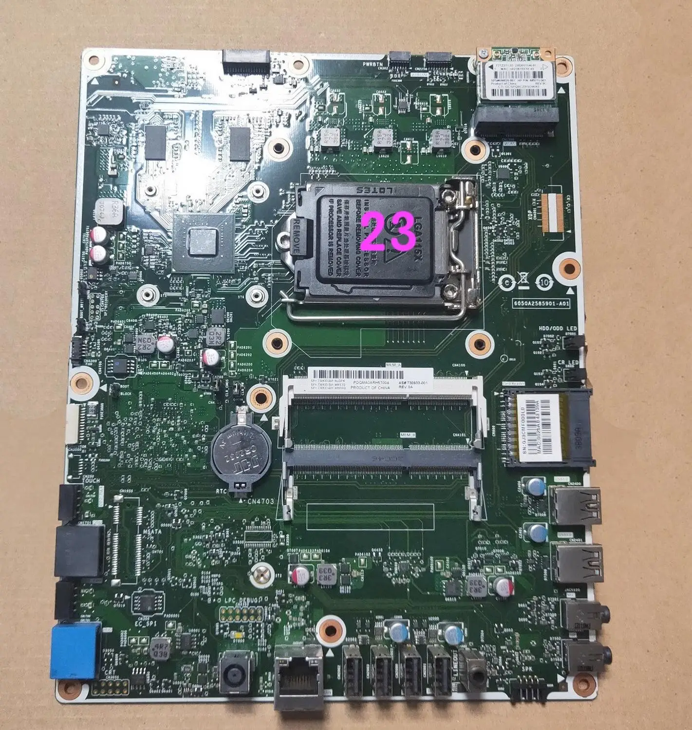 

For HP Pavilion 23 AiO Motherboard 730933-001 730933-501 730933-601 6050A2585901-A01 Mainboard 100% tested fully work