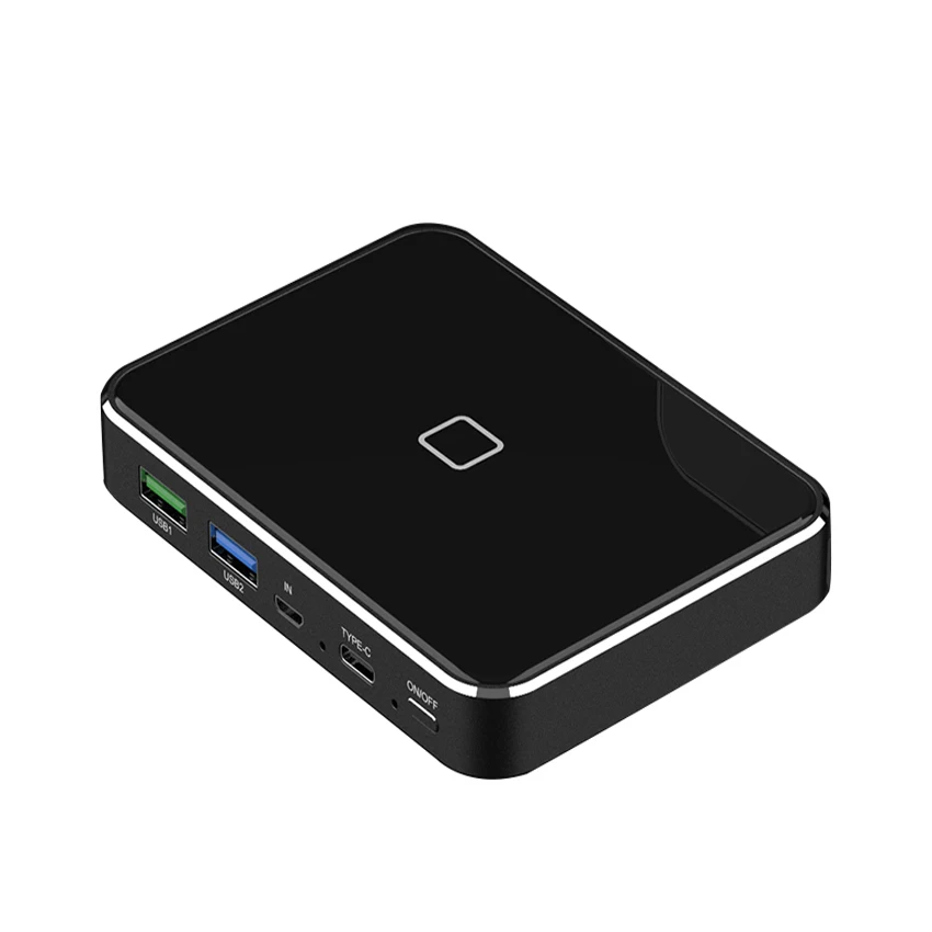 

60W Input 2Hr fast charge Qi wireless charger 20000mah graphene battery power bank for mobile phone tablet PC