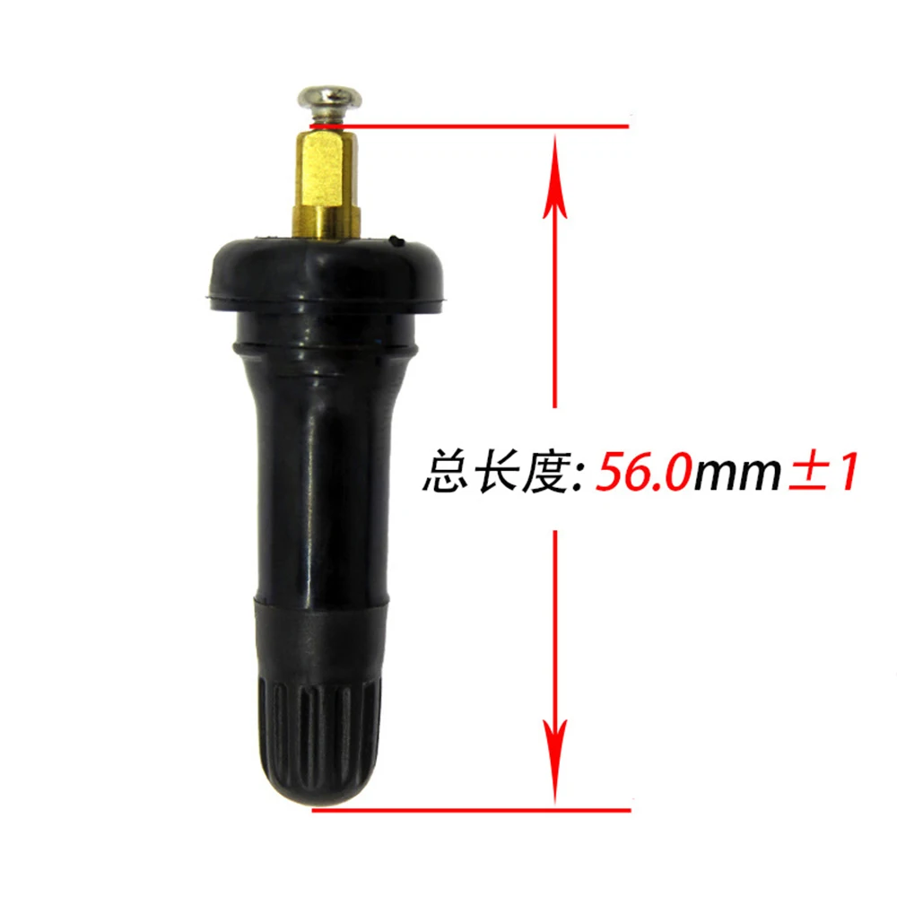 TPMS square straight rubber nipple tire pressure sensor valve for tubeless disc wheel nipple