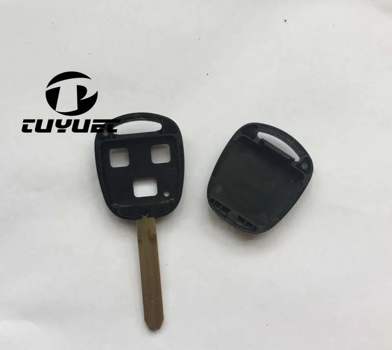 3 Buttons Remote Key Shell For Toyota Camry Car Keys Blanks  Toy43 Blade 50PCS