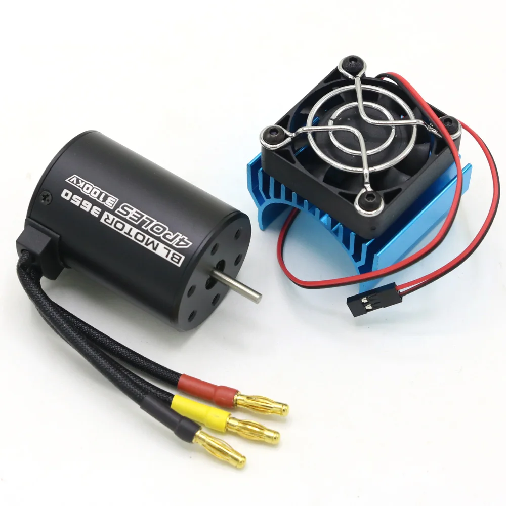 RC Motor 3650 3100KV / 3900KV / 4300KV / 5200KV Bürstenloser Motor & 45A 60A 80A 120A ESC Combo Set für 1:10 RC Auto RC Boot Teil – Detail 5