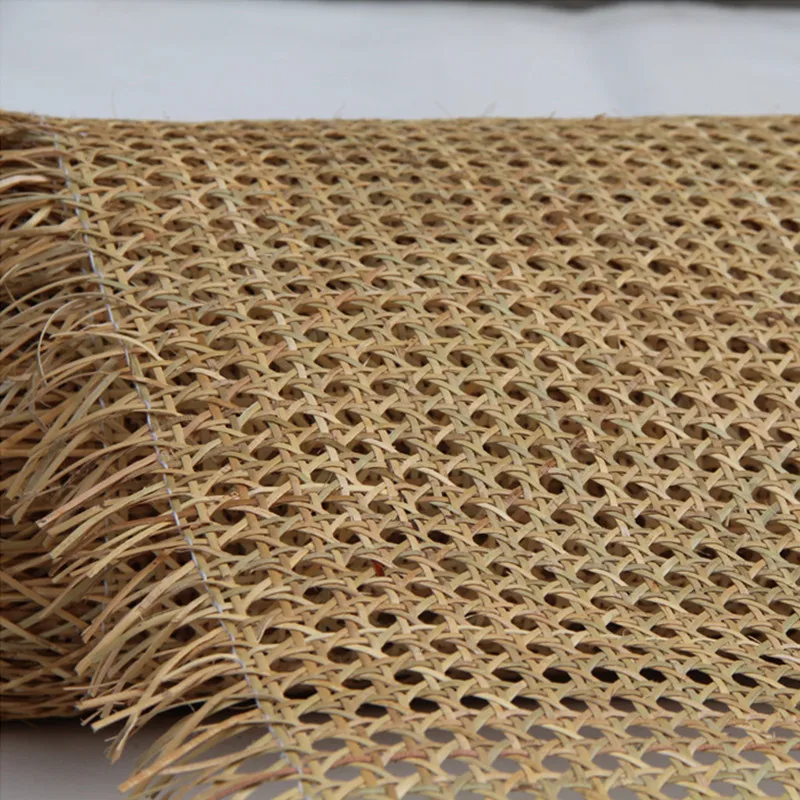 

15 Meters/Lot Natural Indonesian Real Rattan Cane Webbing Roll Furniture Chair Table Ceiling Background Door DIY Material