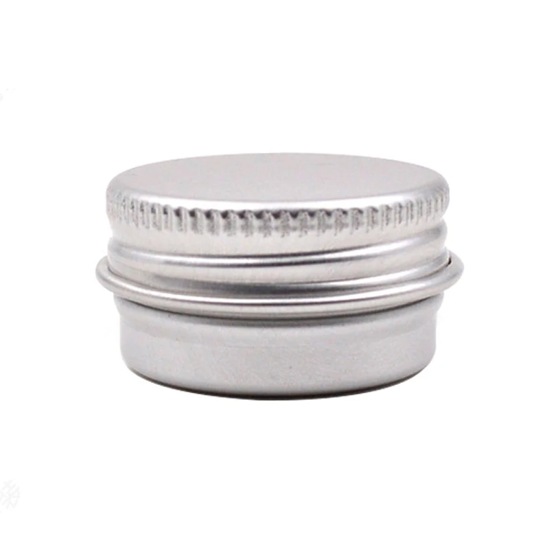 5/10/15/30/50/100/120/150ml Silver Color Aluminum Tin Jars Metal Empty Storage Box Refillable Bottle Screw Top Cosmetic Storage