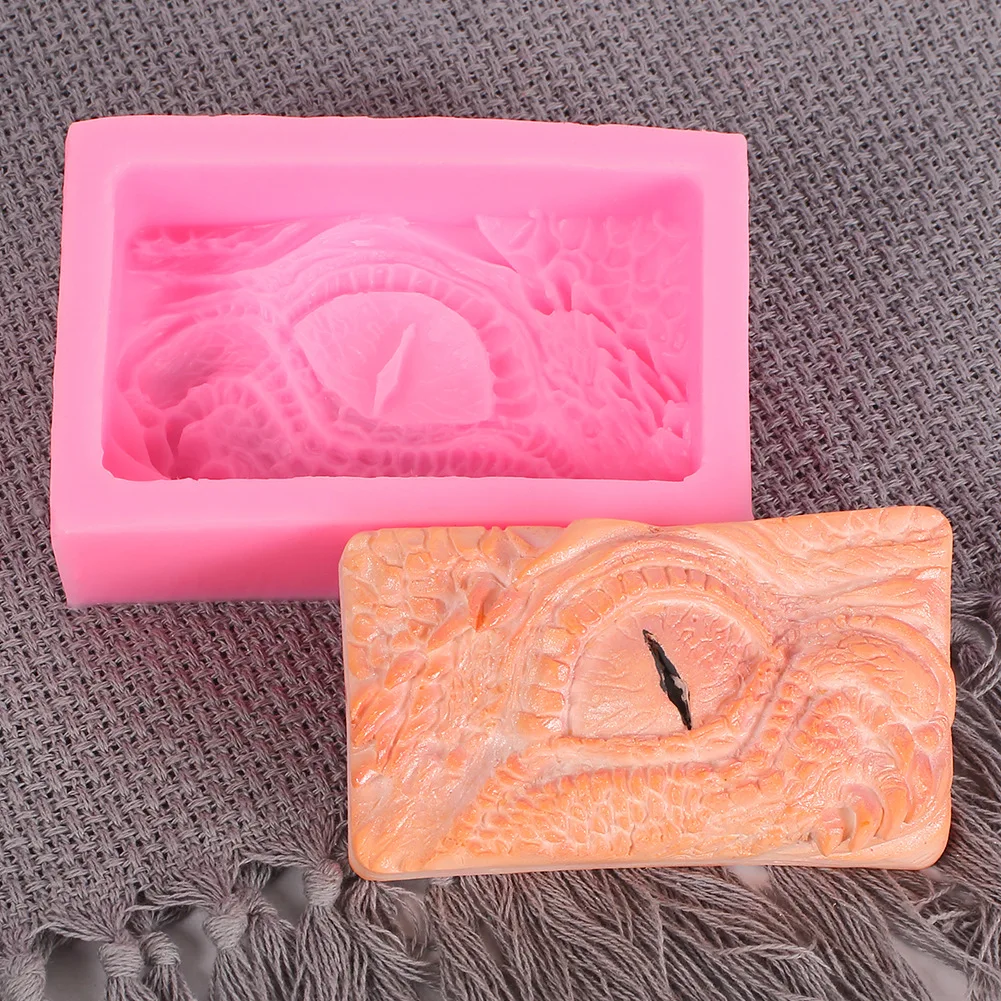 Dragon Eye Square Soap Fondant Cake Silicone Mold Handmade Soap Making Chocolate DIY Candle Cake Decorating Tools
