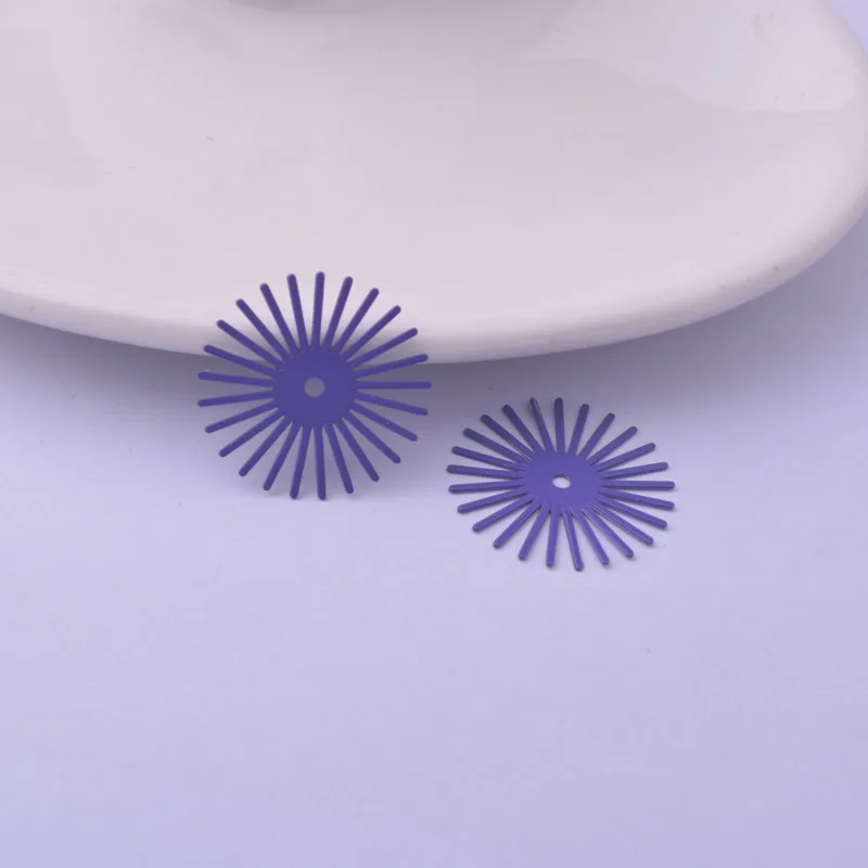 50 Stück AC11608 Bunte 20mm Runde Charms Abstandshalter Schmuckzubehör – Detail 9