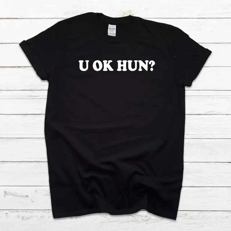 Sugarbaby U OK HUN? Funny Graphic T Shirt Christmas Gift Short Sleeved Fashion Women t shirt Summer Cotton Casual Tops Drop Ship