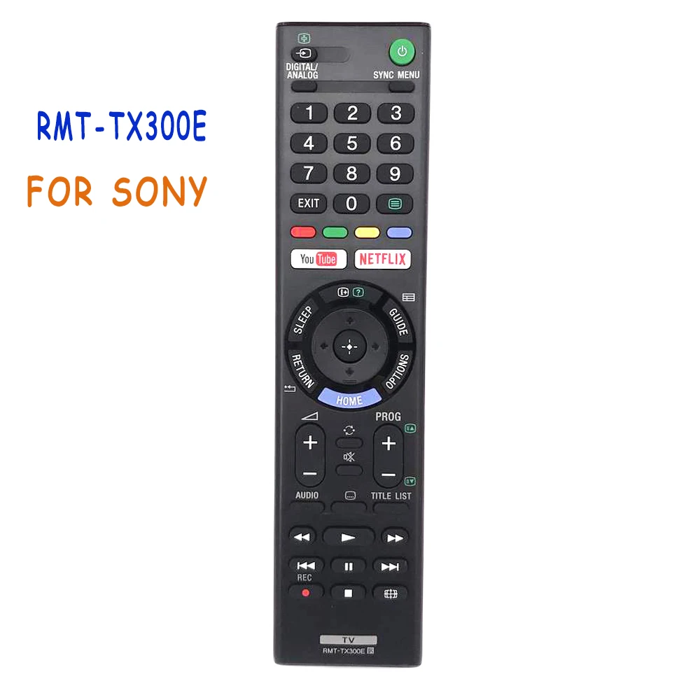 RMT-TX300E Newest Replacement Remote Control For Sony Led Smart TV LCD TV With Youtube Netflix Button KD-55XE8505 KD43X8500F