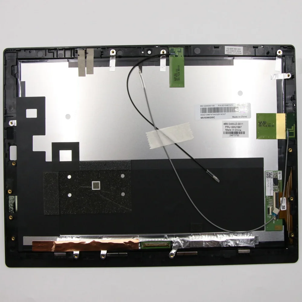 New Original For Lenovo ThinkPad X1 Tablet 1st 2nd Gen FHD touch screen w/Bezel MS12QHD501-65 00NY897 00NY893 00NY889 00NY881