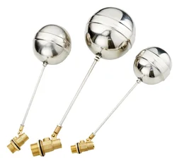 1Set DN15 DN20 DN25 DN32 Brass Float Valve Cold And Hot Water Floating Ball For Expansion Tank Irrigation