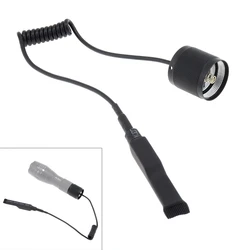 Interruptor de pressão remoto com peças lanterna LED, Full Metal, 2 botões, apto para A100 Zoomable tocha, tocha tática, SecurityIng