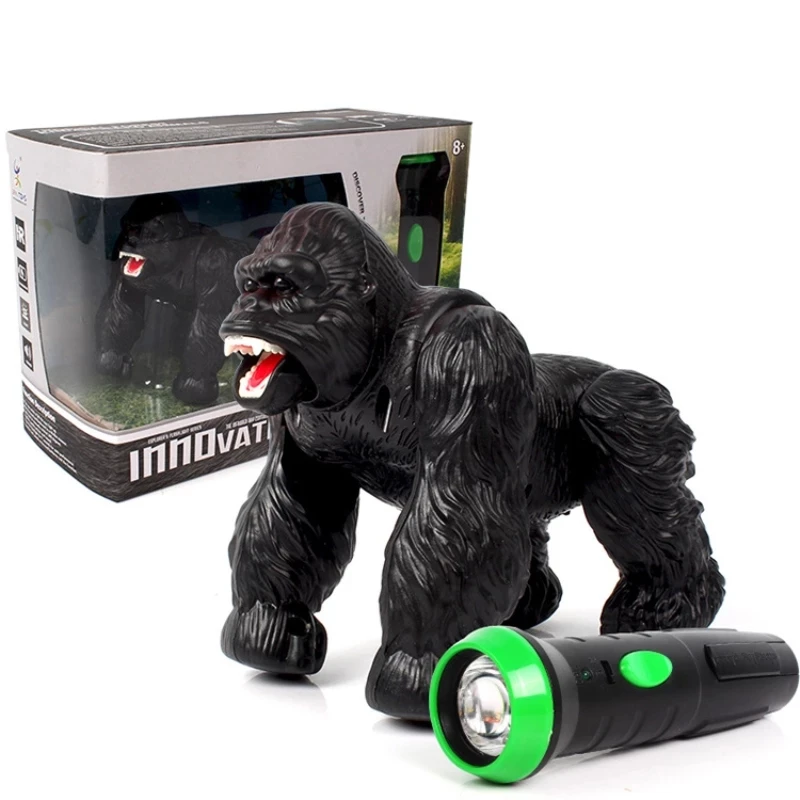 Intelligent RC Robot High Simulative Orangutan Remote Control Animal With Sound Light Effect Funny Terrifying Gorilla Toy Gifts