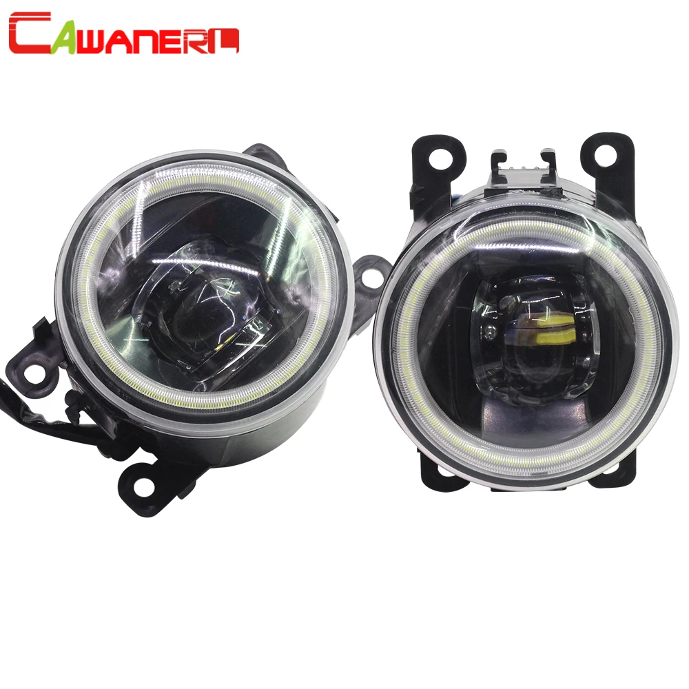 

Cawanerl For Ford Tourneo Transit Car Accessories LED Lamp H11 Fog Light + Angel Eye Daytime Running Light DRL 12V