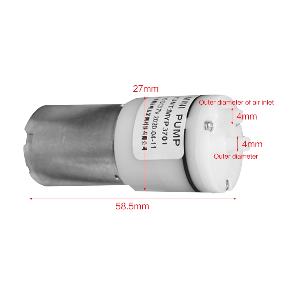 DC3-5V Mini 370 Motor Air Pump Self-Priming Pump Negative Pressure Vacuum Pump