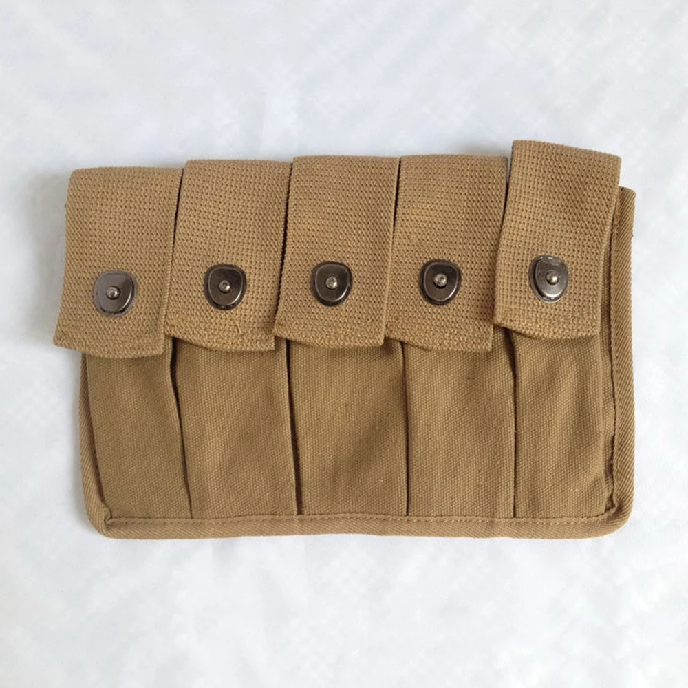 WWII WW2 US AMRY THOMPSON MAGAZINE POUCH TOOL KIT BAG 5 CELL 30 ROUNDS