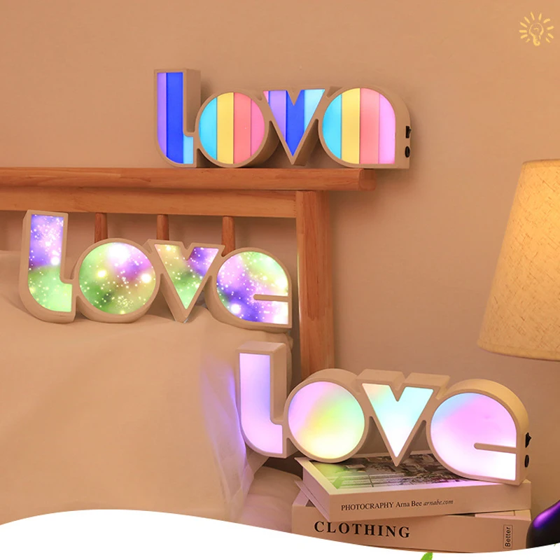 LED Romantic Couple Dating Decor Night Light Fairy Starry Sky Style Night Lamp USB and Battery Operated Valentine’s Day Lighting